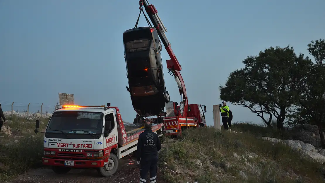 Karaman'da su kanalına düşen otomobilin sürücüsü öldü