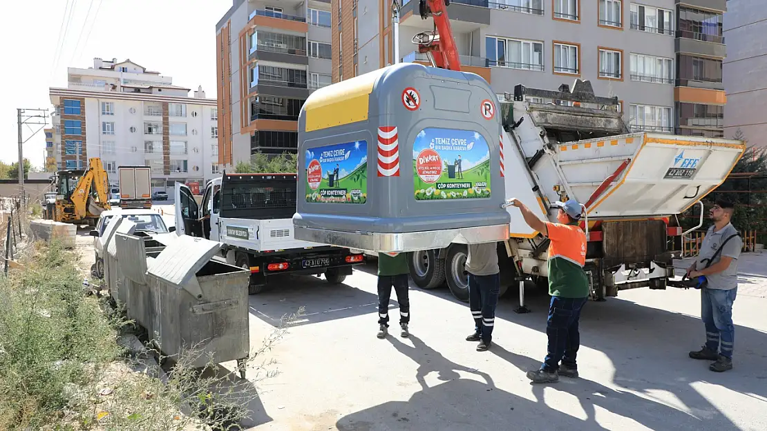 Karatay'a 200 Adet Çöp Konteyneri Daha Kazandırılıyor