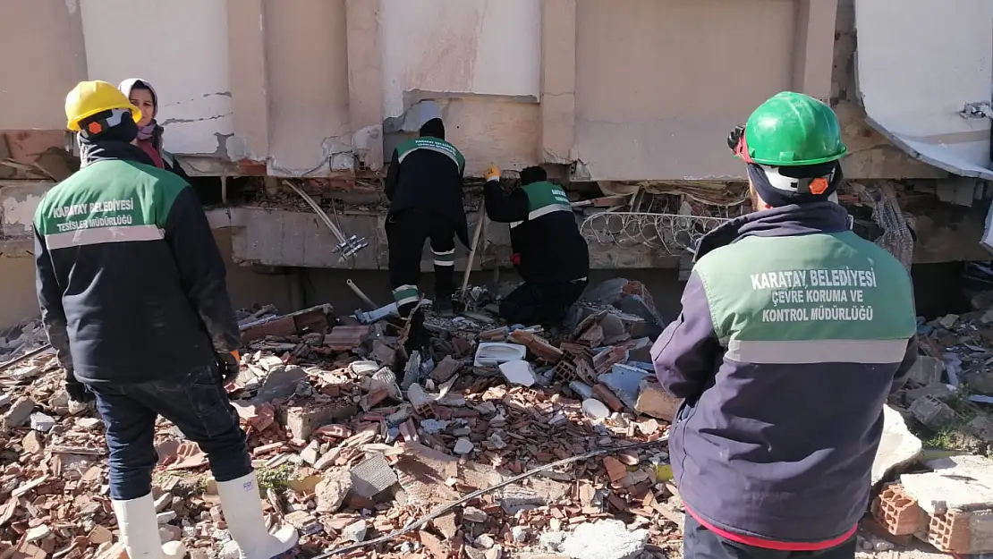 Karatay Belediyesi tüm imkânlarıyla deprem bölgesinde