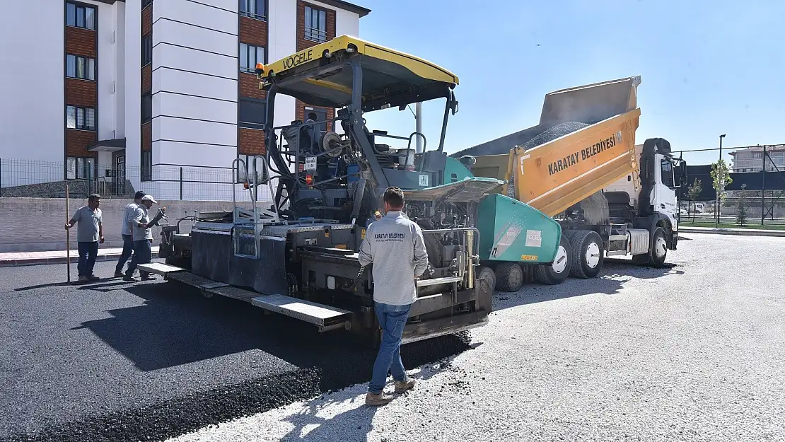 Karatay Belediyesi yol çalışmaları devam ediyor