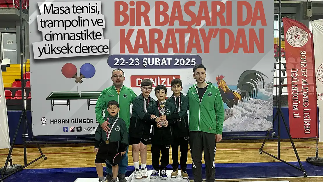 Karatay Belediyespor'un Trampolin Cimnastik ve Masa Tenisindeki Büyük Başarısı