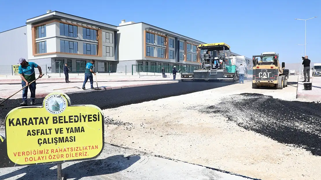 Karatay'da asfalt sezonu hızla başladı