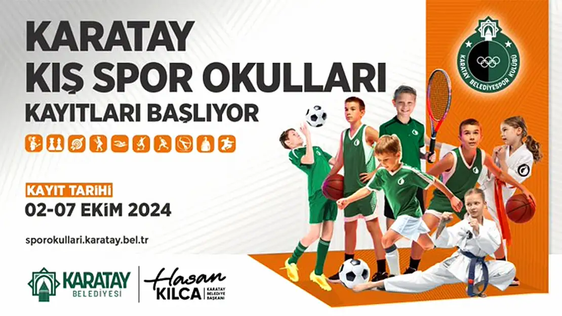 Karatay Kış Spor Okulları Kayıtları Başlıyor