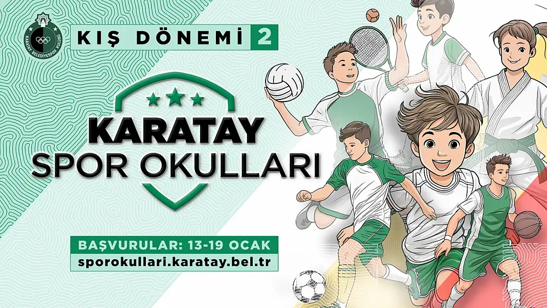 Karatay Kış Spor Okulları'nda 2. Dönem Heyecanı Başlıyor