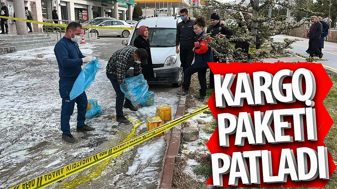 Kargo paketi patladı 4 yaralı