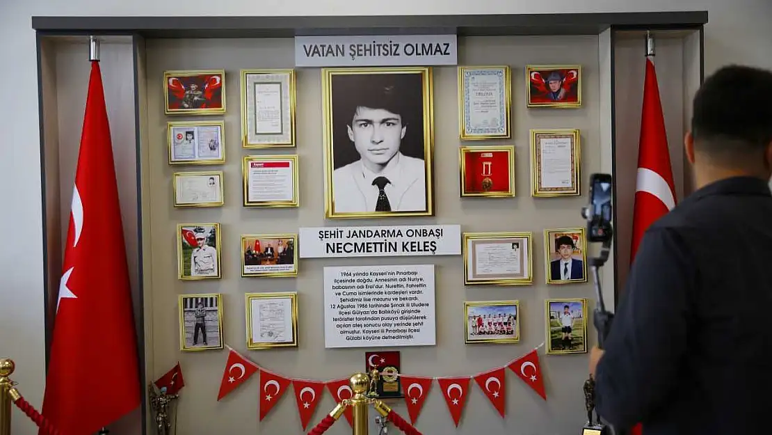 Kayseri'de Şehit Necmettin Keleş'in ismi Bahçelievler Ortaokulu'nda yaşatılacak