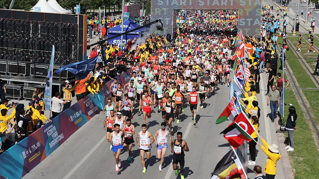 Kenyalı Atletler Konya Yarı Maratonu'na damga vurdu!