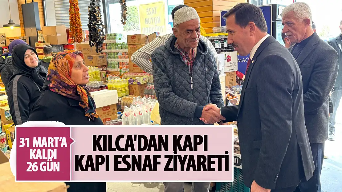 Kılca'dan kapı kapı esnaf ziyareti