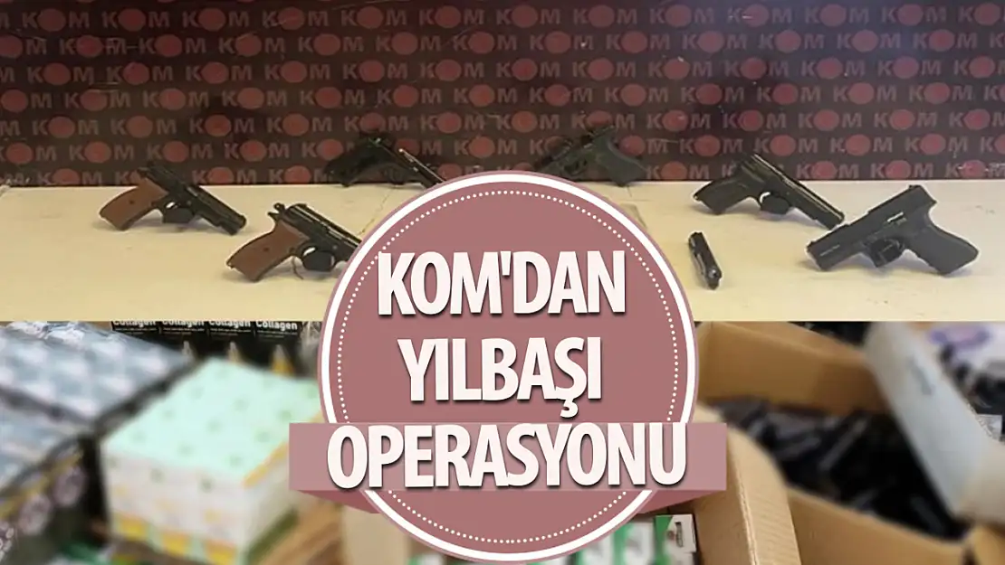 KOM'dan yılbaşı operasyonu 18 gözaltı