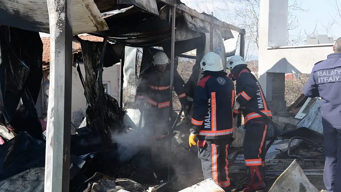 Konteynerde çıkan yangında 1 yaşındaki bebek yaralandı