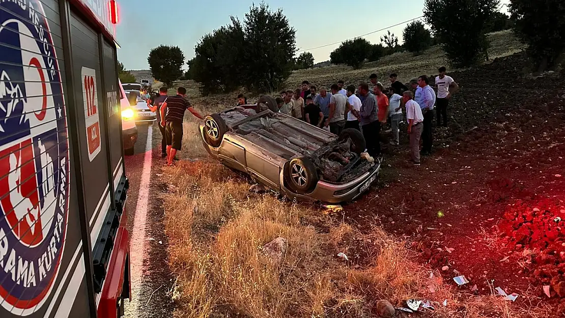 Kontrolden çıkıp tarlaya uçtu