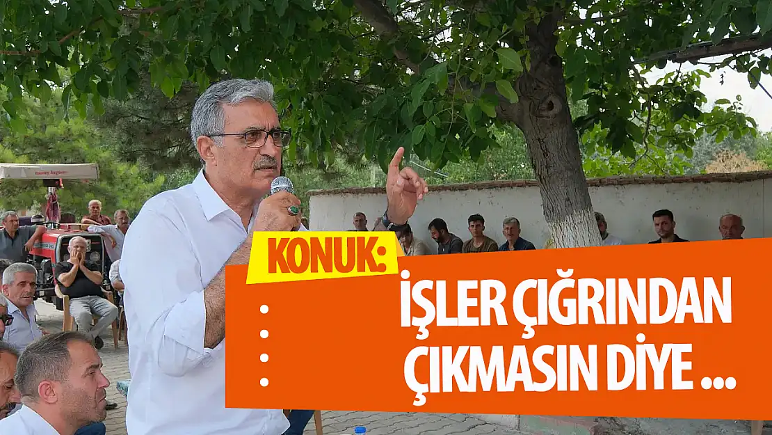 Konuk: İşler çığrından çıkmasın diye aday oldum