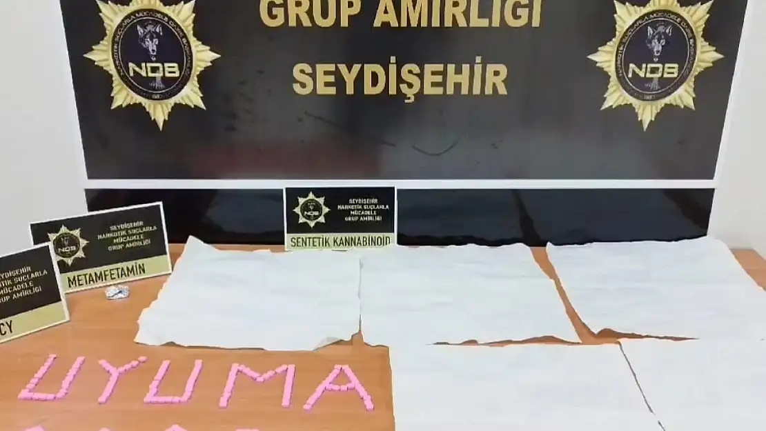 Konya-Antalya kara yolunda uyuşturucu operasyonu