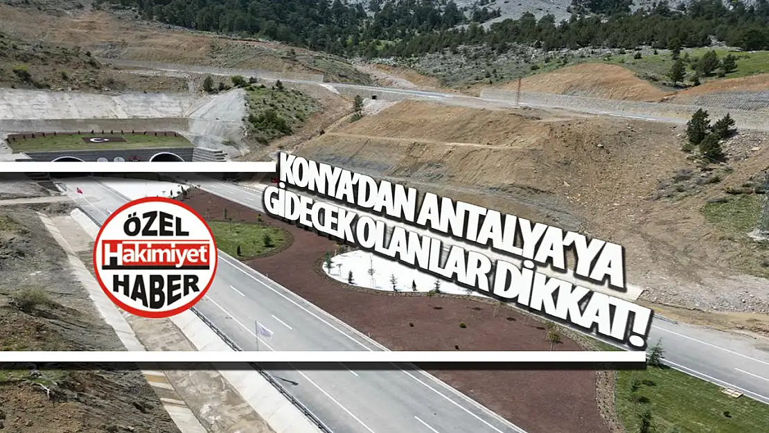 Konya-Antalya Yolunda Demirkapı Tünellerinde Bakım ve Onarım Sürüyor