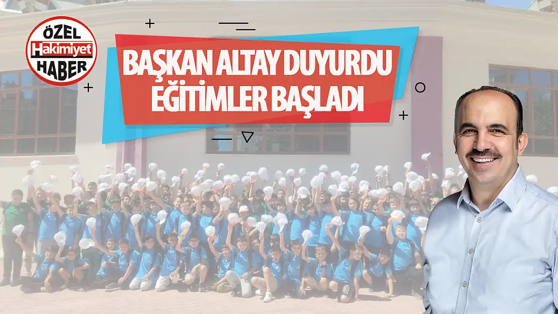 Konya Büyükşehir Belediye Başkanı Altay, Bilgehanelerde Yaz Okullarının Başladığını Duyurdu