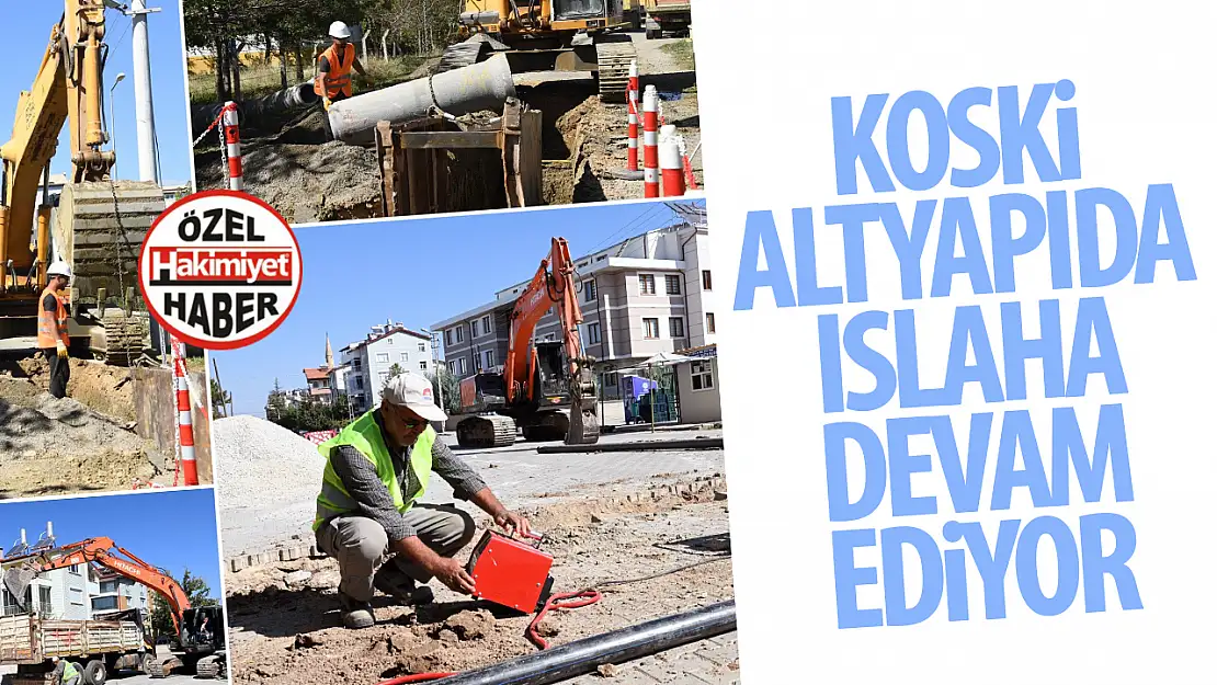 Konya Büyükşehir Belediyesi Su ve Kanalizasyon Hatlarında Yatırımlarına Devam Ediyor