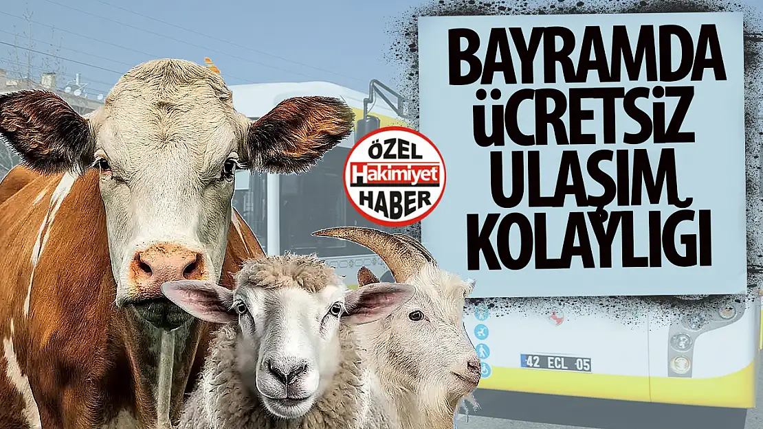 Konya Büyükşehir'den Yeni Hayvan Pazarı'na Ücretsiz Ulaşım Kolaylığı