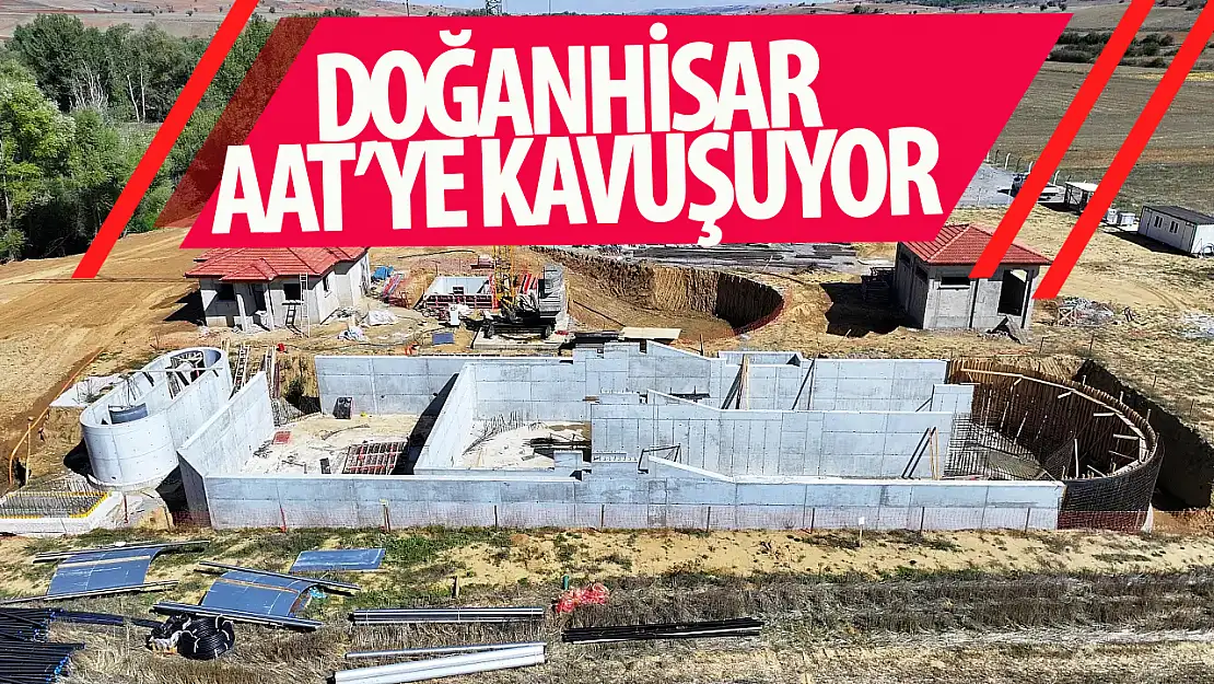 Konya Büyükşehir Doğanhisar'a Atıksu Arıtma Tesisi ve 7 Km Kanalizasyon Şebekesi Kazandırıyor