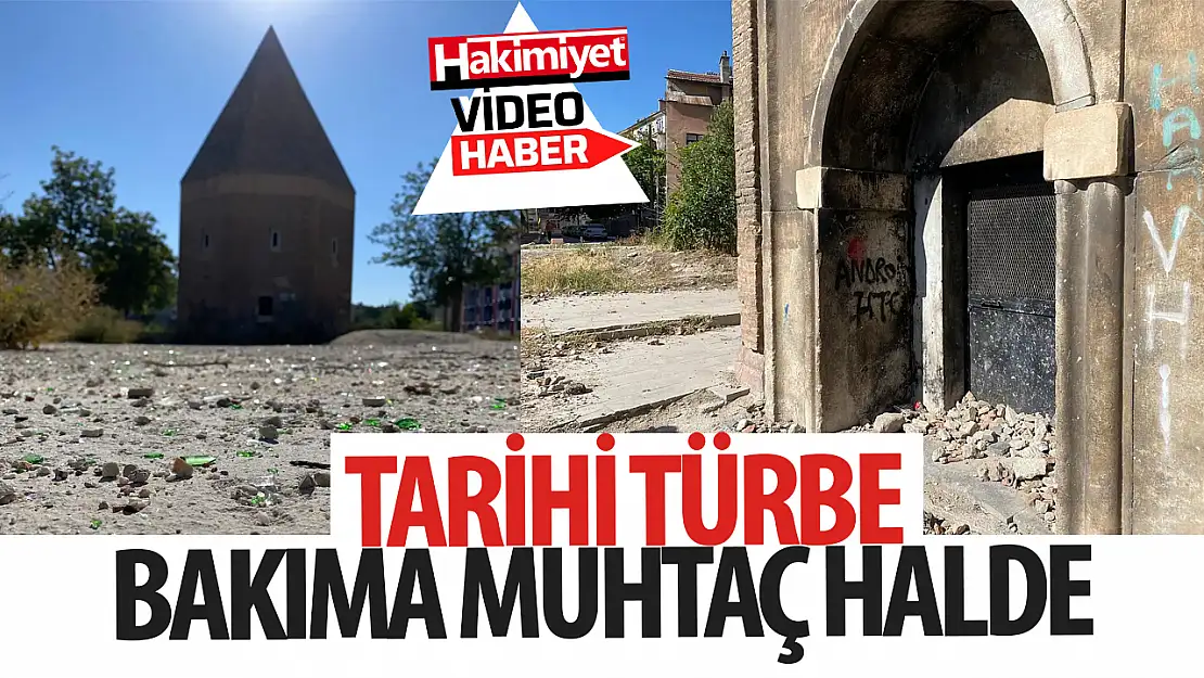 Konya' da 1998 yılında 'restore' edilen türbe, bakıma muhtaç hali ile dikkat çekiyor