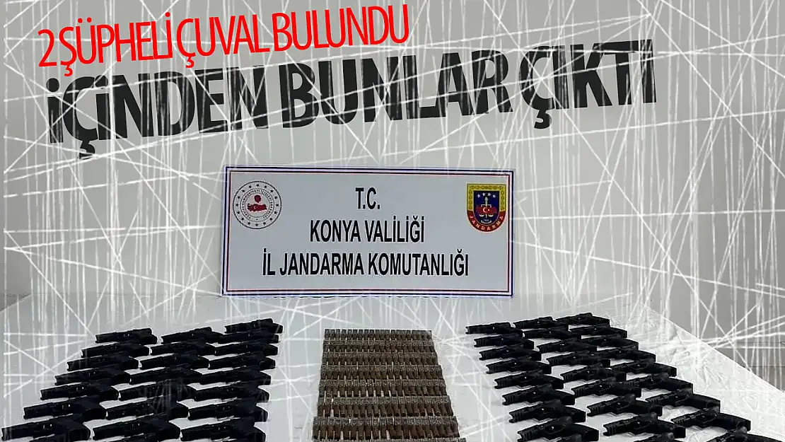 Konya'da 2 şüpheli çuval bulundu!