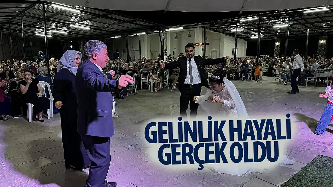 Konya' da 32 yaşındaki Ayşenur Uyar' ın Gelinlik Hayali Gerçek Oldu