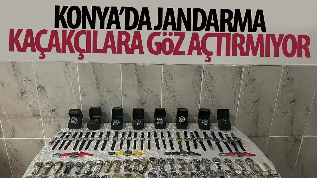 Konya'da 88 adet gümrük kaçağı saat ele geçirildi