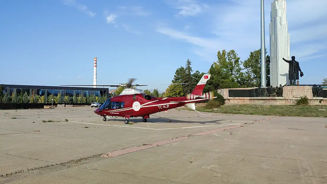 Konya'da ambulans helikopter bir aylık bebek için havalandı!