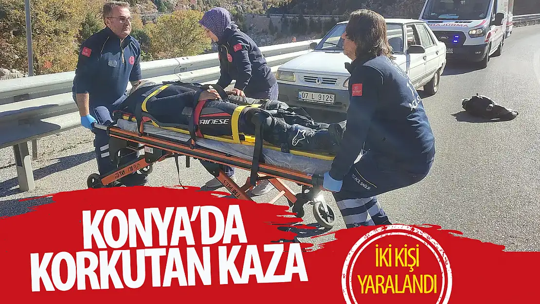 Konya'da aynı ilçede 2 kaza: 2 yaralı