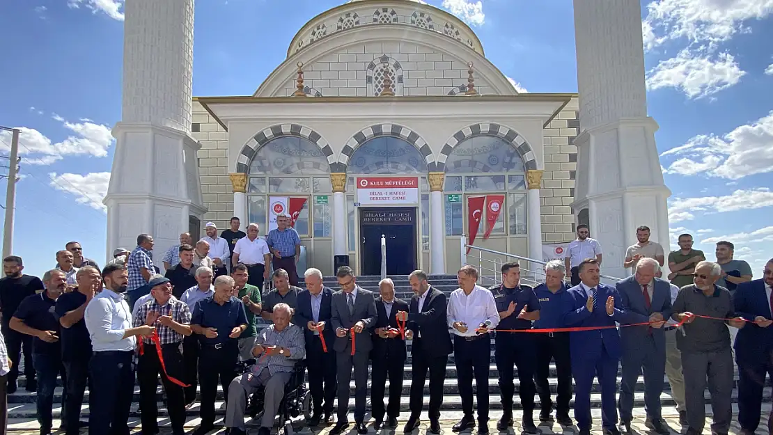 Konya'da Bilal-i Habeşi Bereket Camii ibadete hazır