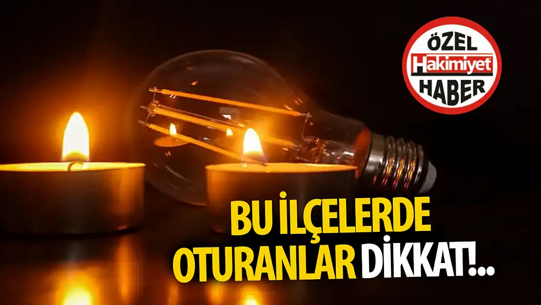 Konya'da bir merkez 2 büyük ilçede yarın elektrik kesintisi yaşanacak!