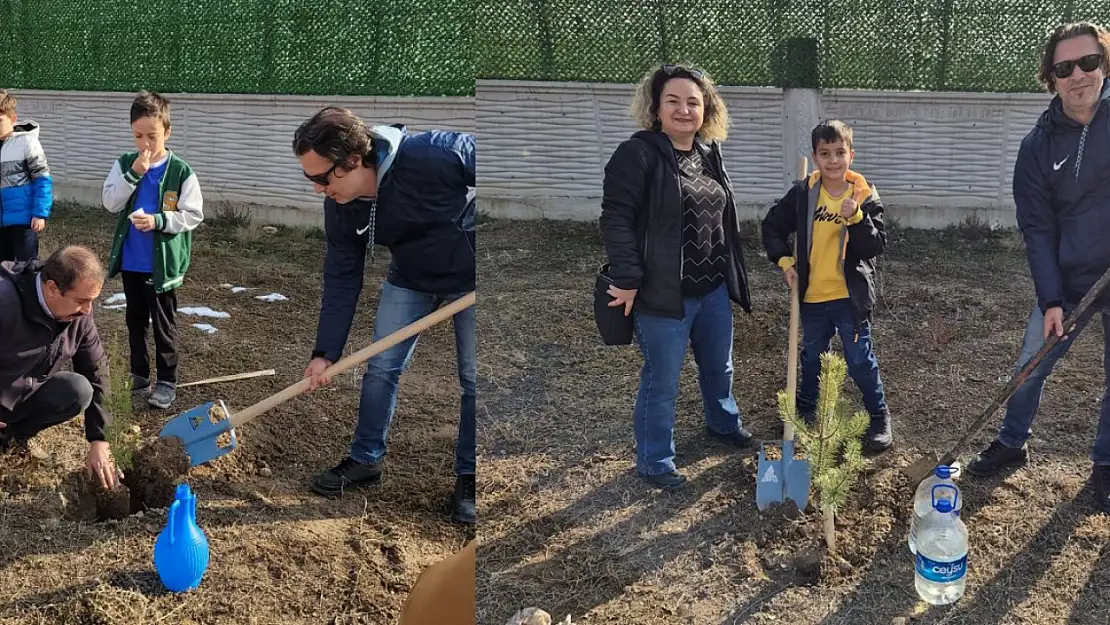 Konya'da çok güzel hareketler: Hediye kabul etmeyen öğretmen için fidan diktiler!