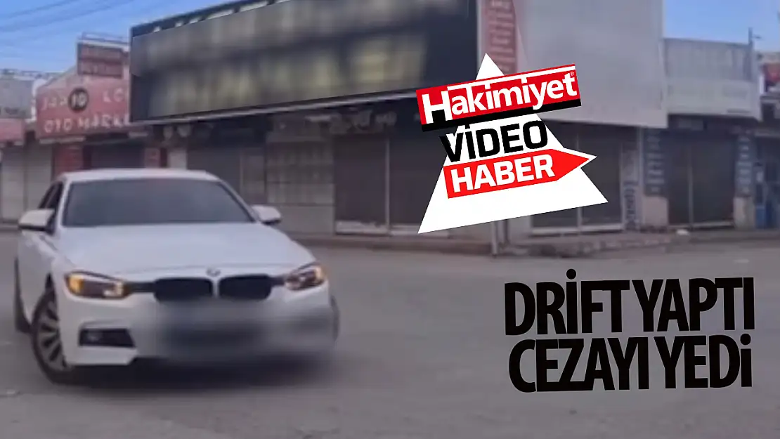 Konya'da drift yapan sürücüye rekor ceza: Ehliyetine de el konuldu!