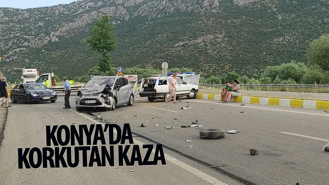 Konya'da feci kaza: 3 yaralı