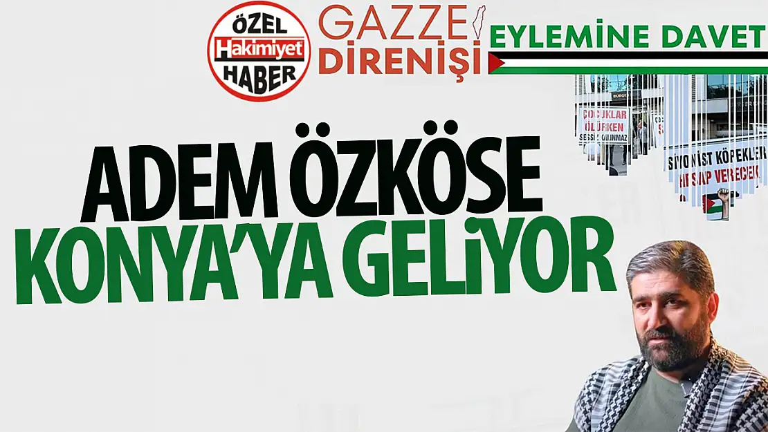 Konya'da Gazze'ye Destek Eylemi Düzenleniyor