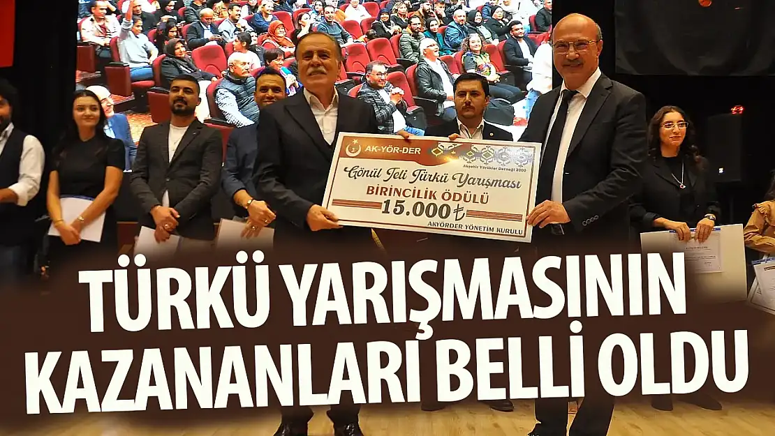 Konya' da gerçekleşen Gönül Teli Türkü Yarışmasının finali yapıldı