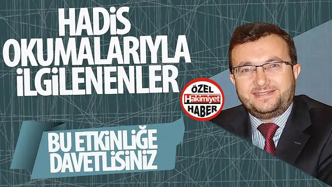 Konya'da Hadis okumaları: Buhari Hadislerine yolculuk