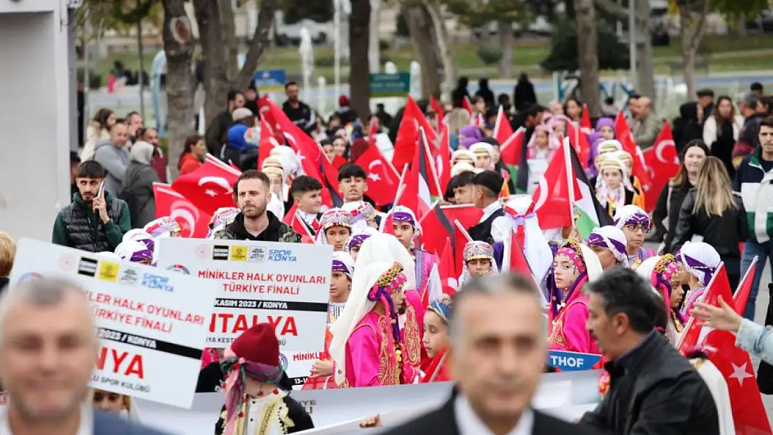 Konya'da Halk Oyunları Minikler Türkiye Şampiyonası başladı!