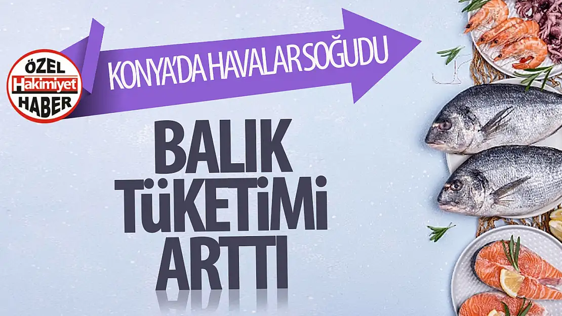 Konya'da havalar soğudu, balık tüketimi arttı!