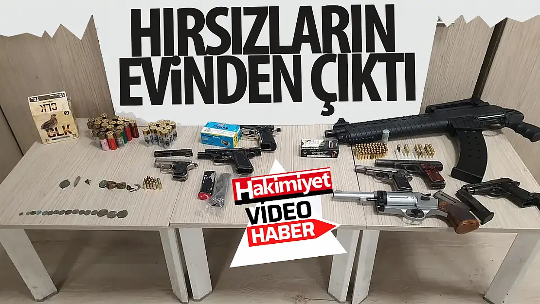 Konya'da hırsızlık şüphelilerinin evine baskın yapıldı: Evden çıkanlar pes dedirtti