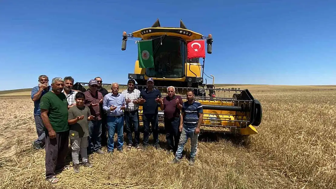 Konya'da ilk hasat dualarla başladı