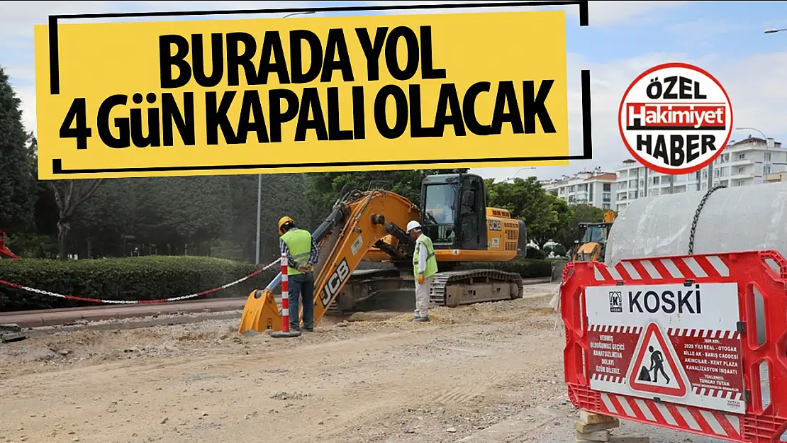 Konya'da Kanalizasyon Çalışması Nedeniyle Yol Kapatıldı: Sürücülere Alternatif Güzergâh Uyarısı