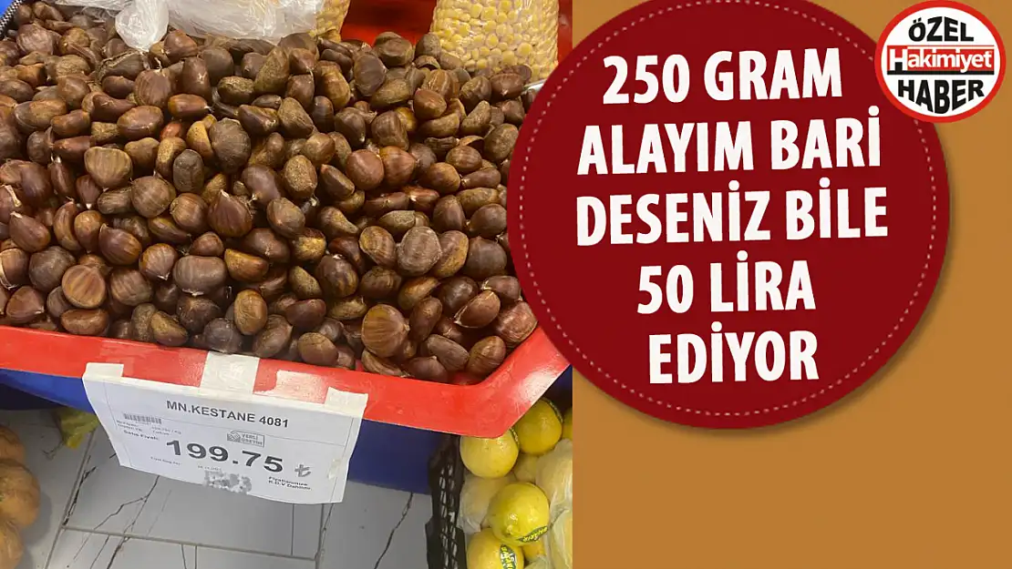 Konya'da Kestane Fiyatları Uçtu: 200 Liraya Dar Gelirli Bir Aile Nasıl Alsın?
