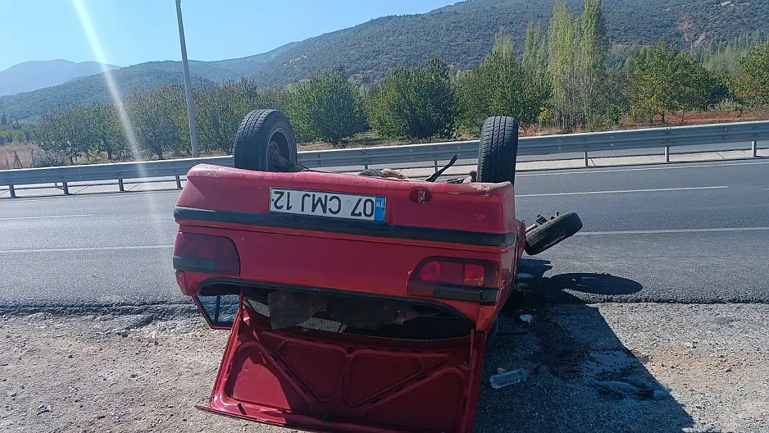 Konya'da korkutan trafik kazası: 2 yaralı