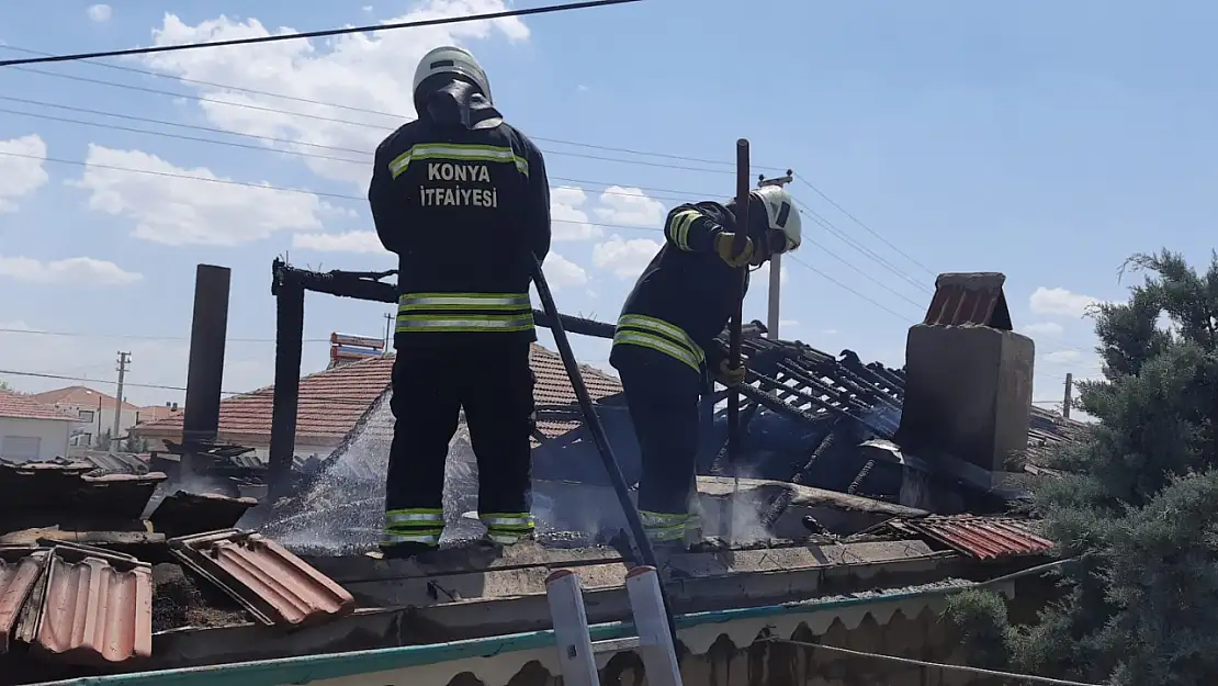 Konya'da korkutan yangın!