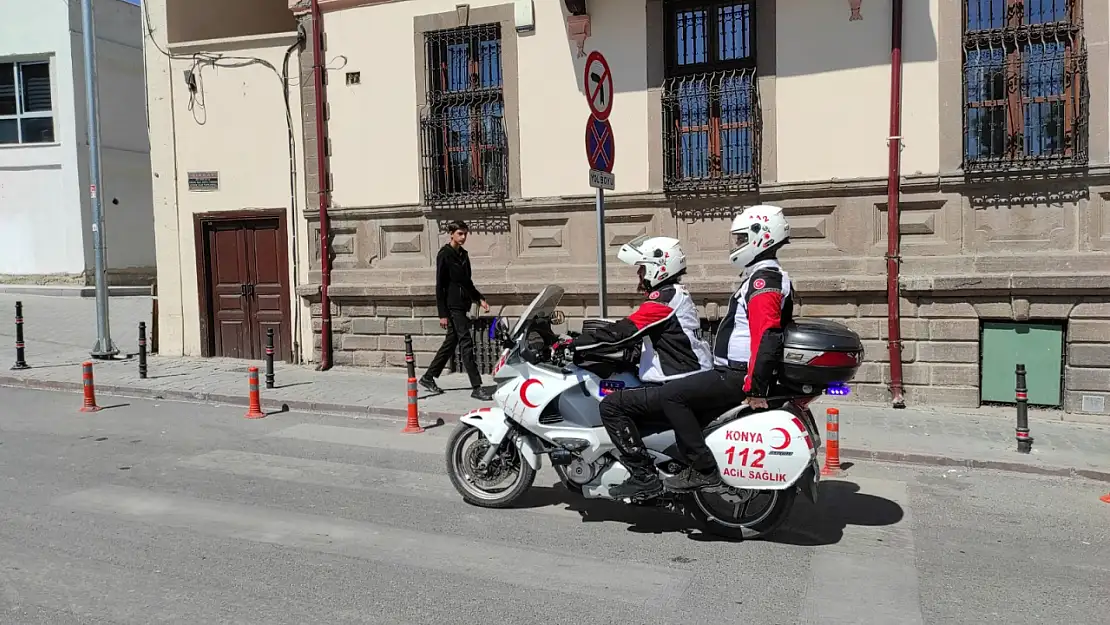 Konya'da motorize sağlık iş başında