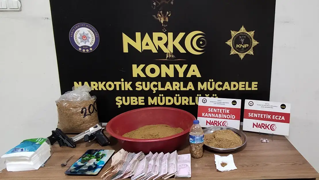 Konya'da Narkotik Ekipleri, sokaklarda temizliğe devam ediyor