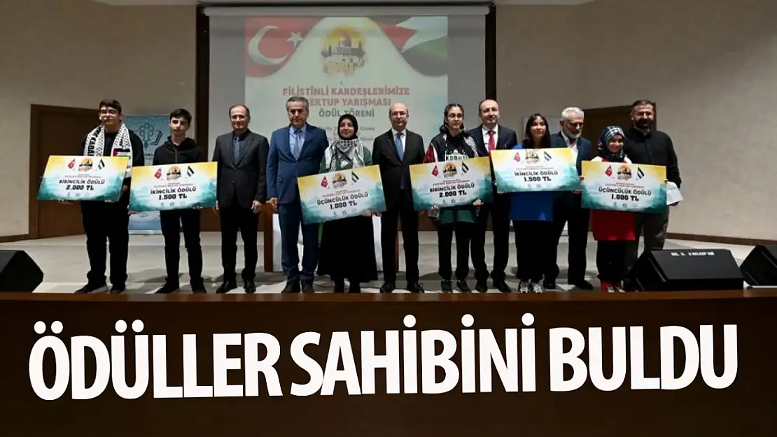 Konya'da o yarışmada ödüller sahiplerini buldu!