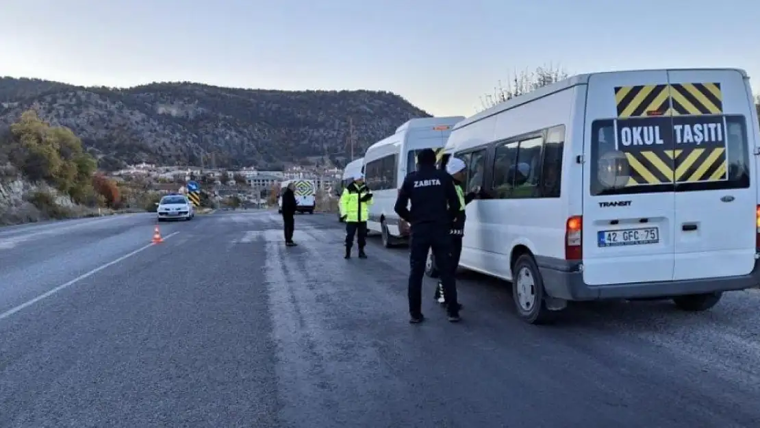 Konya'da okul servisleri denetlendi!