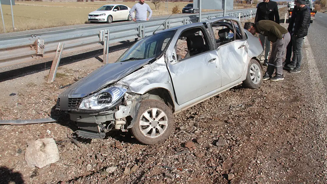 Konya'da otomobil devrildi: 4 yaralı