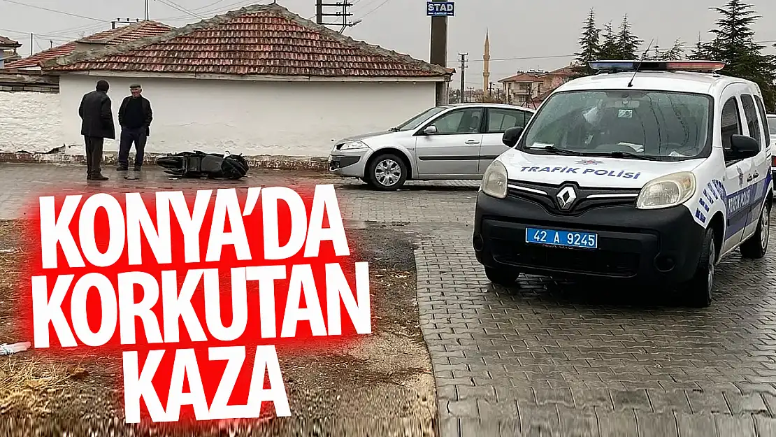 Konya'da otomobil elektrikli bisiklet ile çarpıştı: 1 yaralı